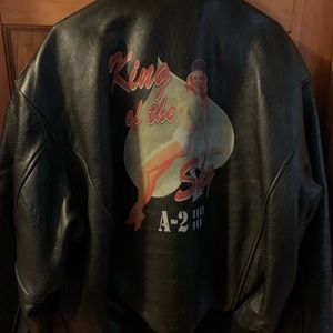 NWT Top Gun Leather Bomber 2 XL